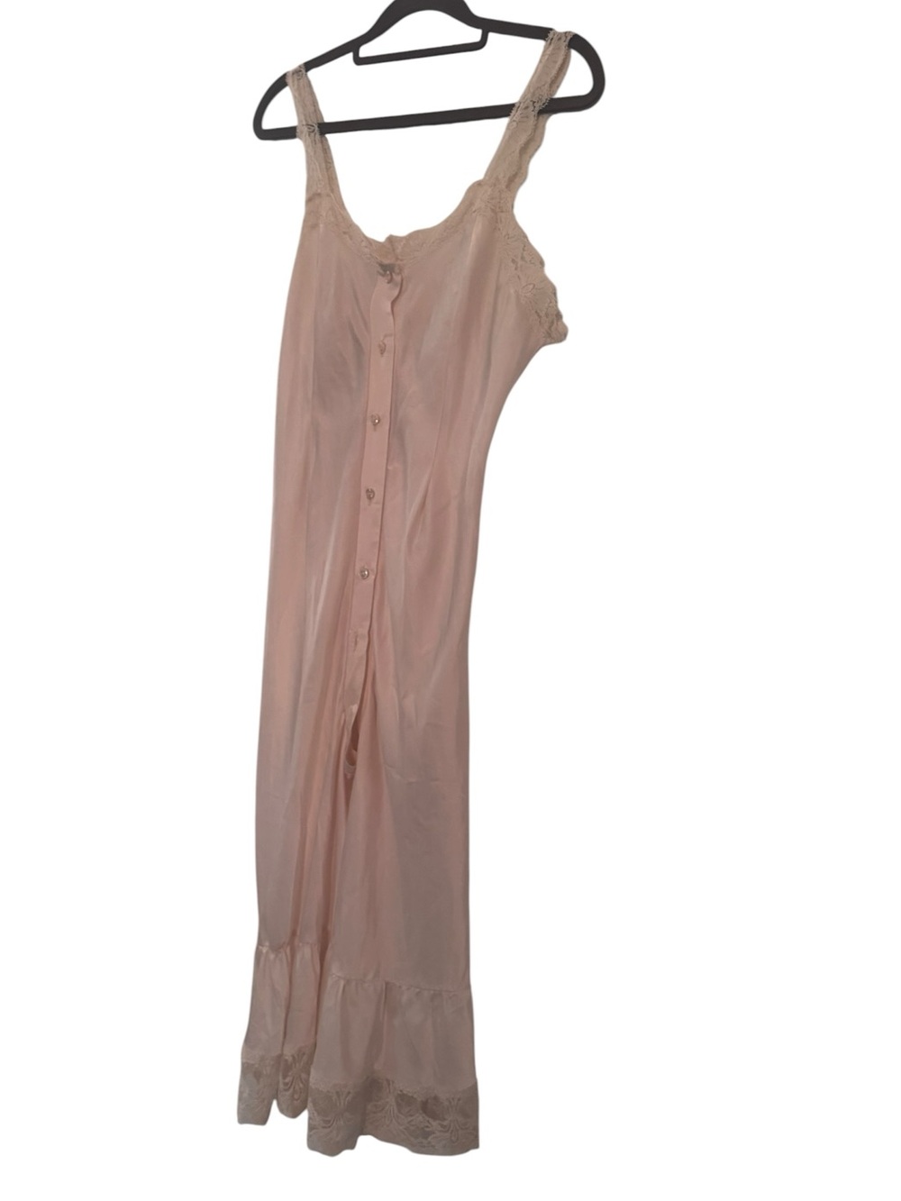 VICTORIAN Vintage Light Blush Silky Romper Pantaloon Split Crotch Bloomers Lace